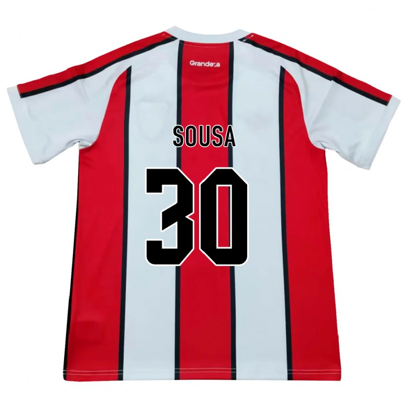DanxenキッズLudmila Sousa#30白赤黒アウェイシャツ2026/27ジャージーユニフォーム