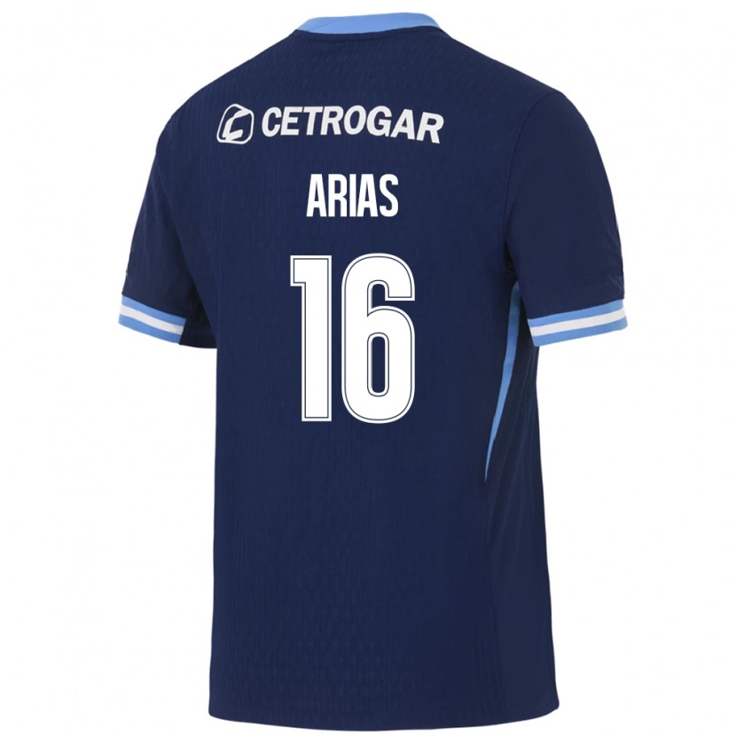 DanxenキッズJeremías Arias#16ロイヤルブルー薄青白アウェイシャツ2026/27ジャージーユニフォーム