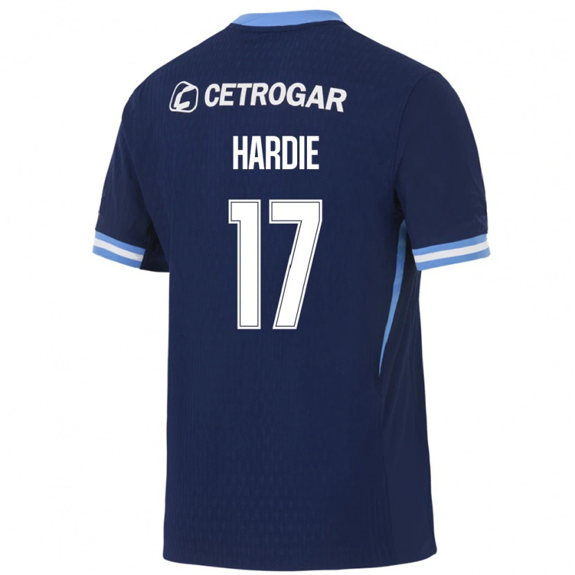 DanxenキッズTamara Hardie#17ロイヤルブルー薄青白アウェイシャツ2026/27ジャージーユニフォーム