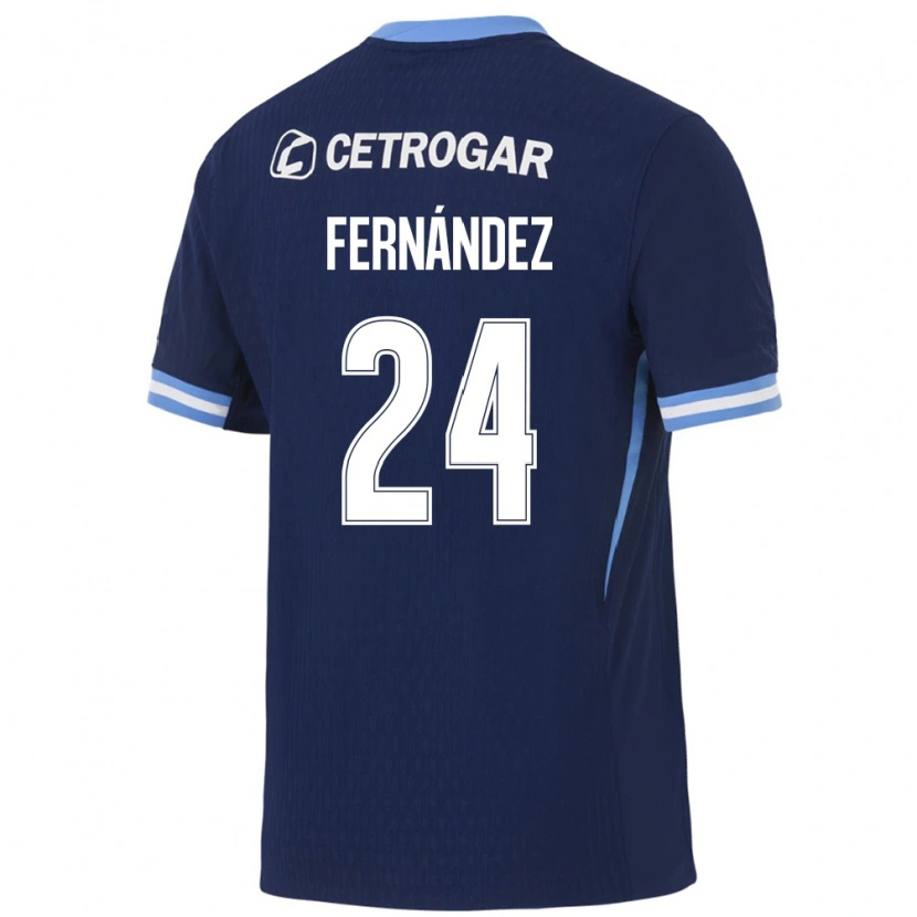 DanxenキッズAdrián Fernández#24ロイヤルブルー薄青白アウェイシャツ2026/27ジャージーユニフォーム
