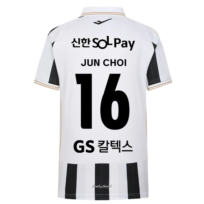 DanxenキッズJun Choi#16黒白アウェイシャツ2026/27ジャージーユニフォーム
