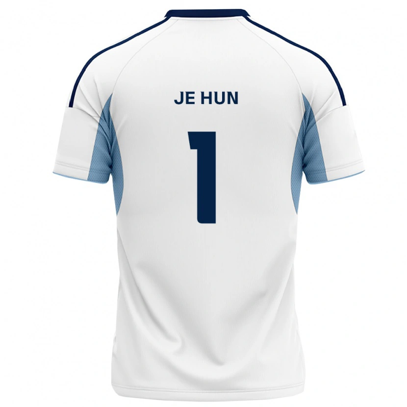 DanxenキッズJe-Hun Youn#1ロイヤルブルー白アウェイシャツ2026/27ジャージーユニフォーム