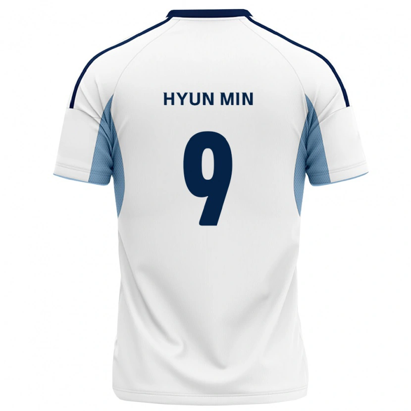 DanxenキッズHyun-Min Oh#9ロイヤルブルー白アウェイシャツ2026/27ジャージーユニフォーム