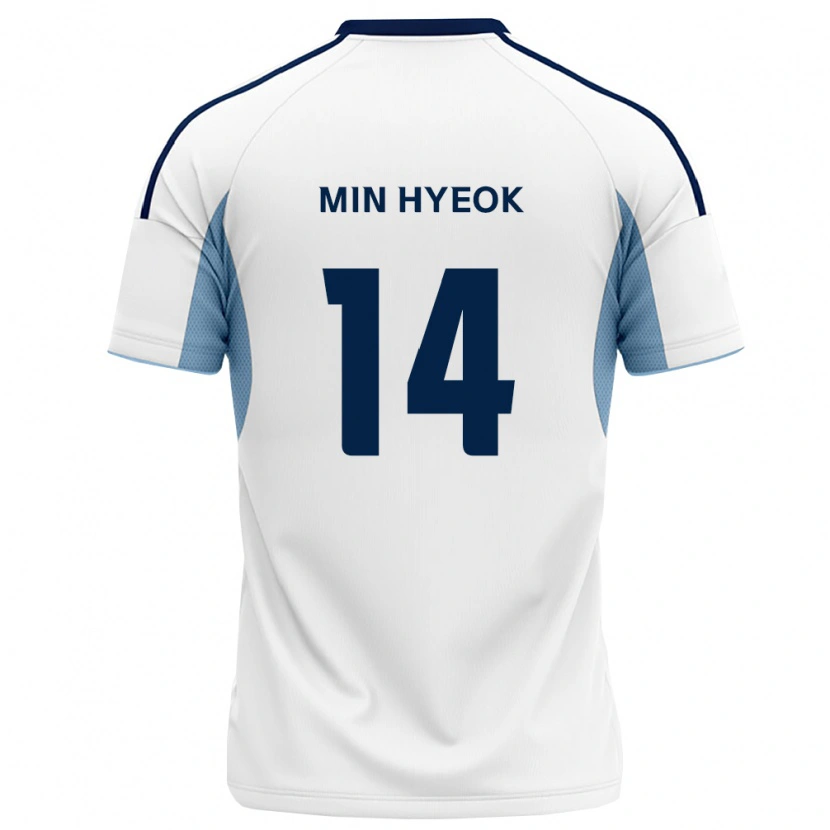 DanxenキッズMin-Hyeok Jeong#14ロイヤルブルー白アウェイシャツ2026/27ジャージーユニフォーム