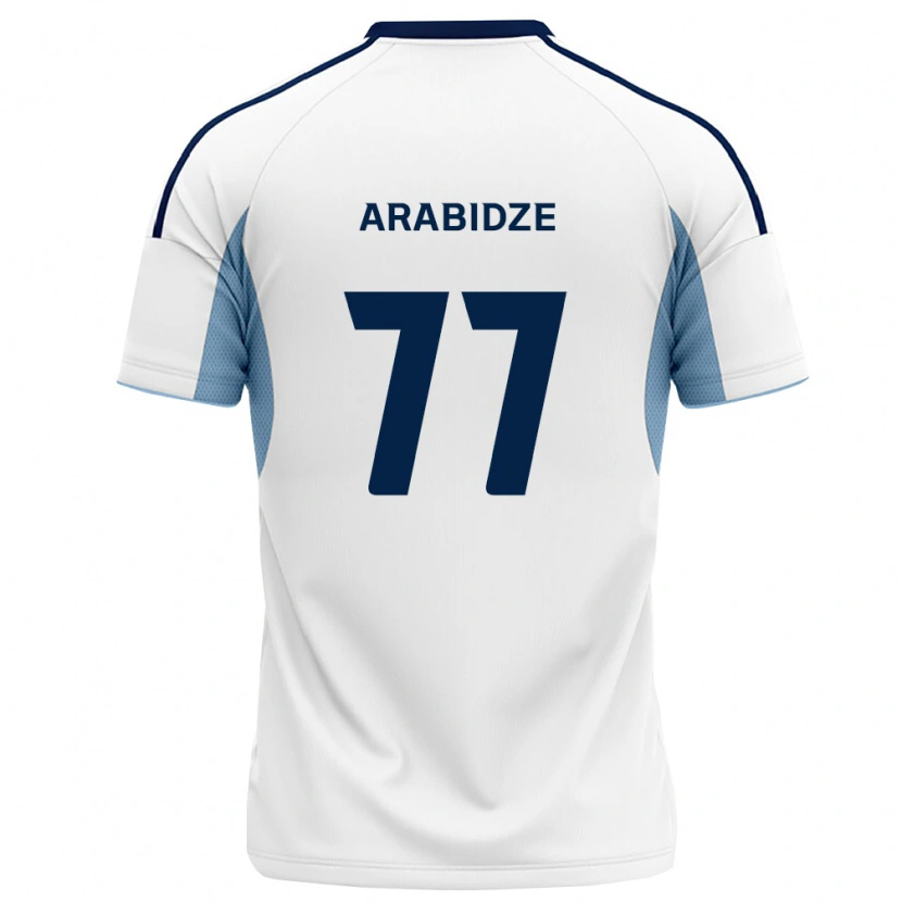 Danxenキッズギオルギ・アラビーゼ#77ロイヤルブルー白アウェイシャツ2026/27ジャージーユニフォーム
