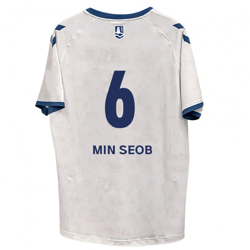 DanxenキッズMin-Seob Song#6ロイヤルブルー白アウェイシャツ2026/27ジャージーユニフォーム