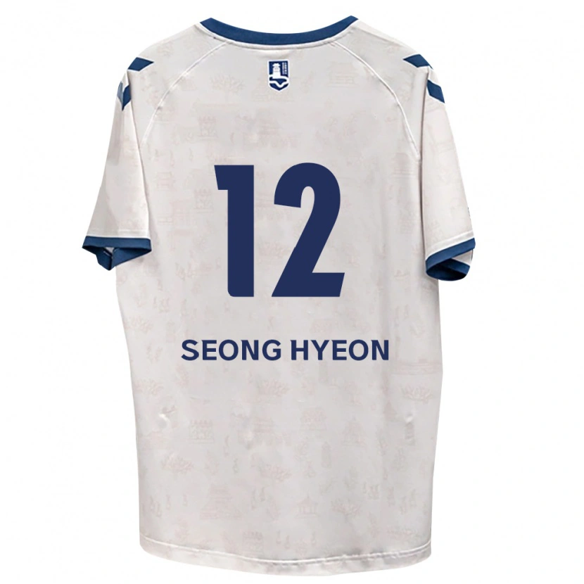 DanxenキッズSeong-Hyeon Choi#12ロイヤルブルー白アウェイシャツ2026/27ジャージーユニフォーム