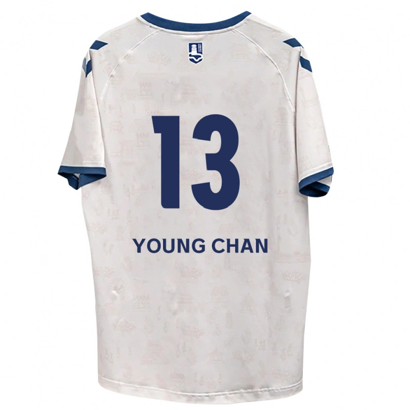 DanxenキッズYoung-Chan Ham#13ロイヤルブルー白アウェイシャツ2026/27ジャージーユニフォーム