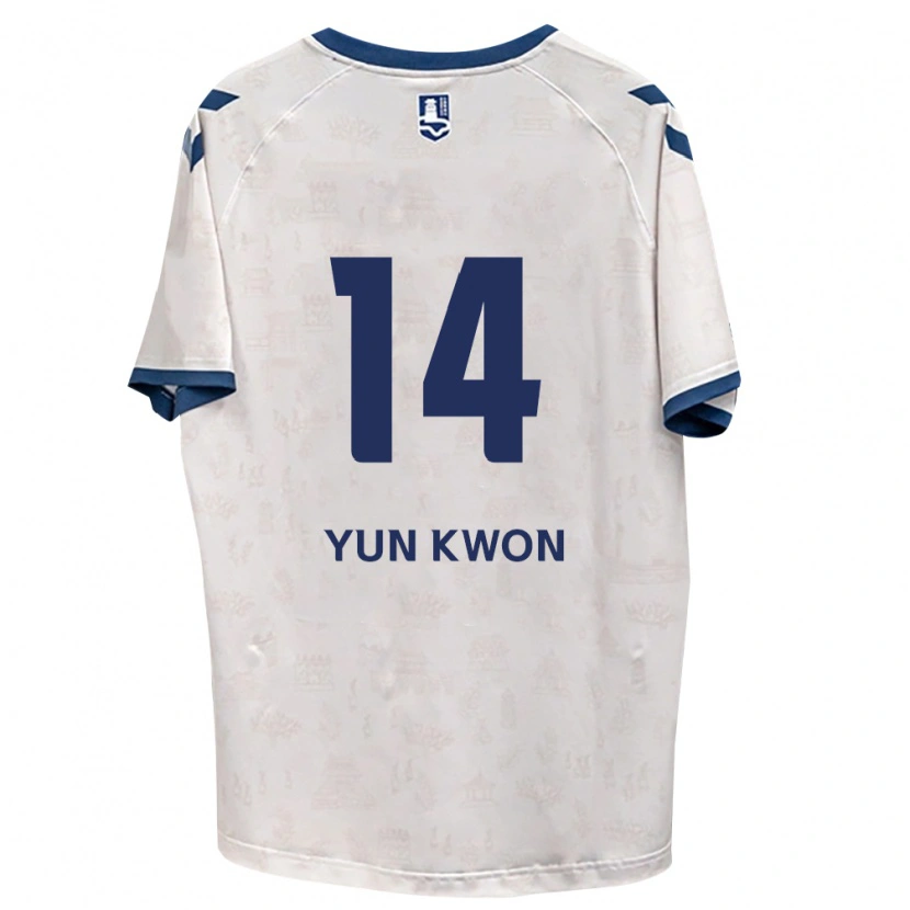 DanxenキッズYun-Kwon Cho#14ロイヤルブルー白アウェイシャツ2026/27ジャージーユニフォーム