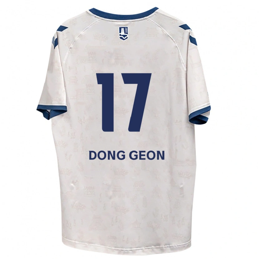 DanxenキッズDong-Geon No#17ロイヤルブルー白アウェイシャツ2026/27ジャージーユニフォーム