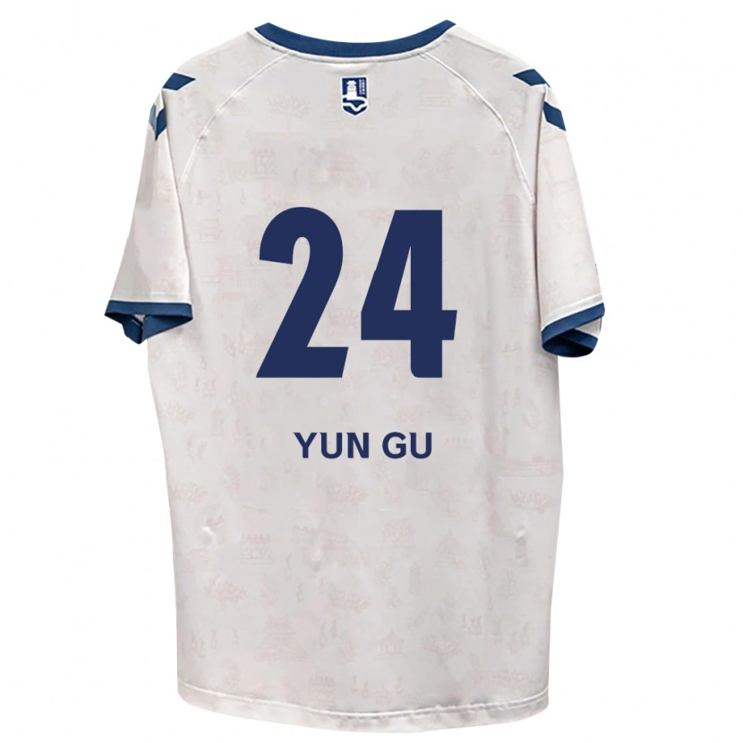 DanxenキッズYun-Gu Gang#24ロイヤルブルー白アウェイシャツ2026/27ジャージーユニフォーム
