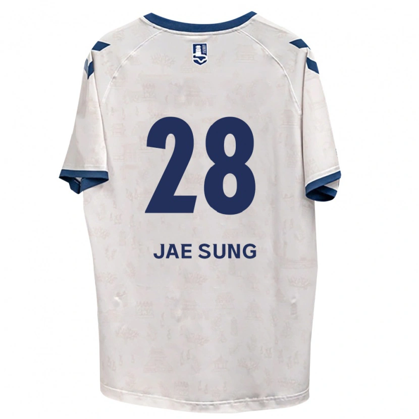 DanxenキッズJae-Sung Kim#28ロイヤルブルー白アウェイシャツ2026/27ジャージーユニフォーム