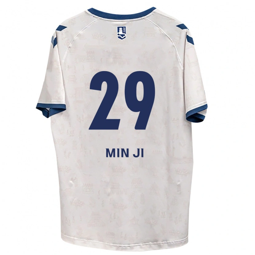 DanxenキッズJeon Min-Ji#29ロイヤルブルー白アウェイシャツ2026/27ジャージーユニフォーム
