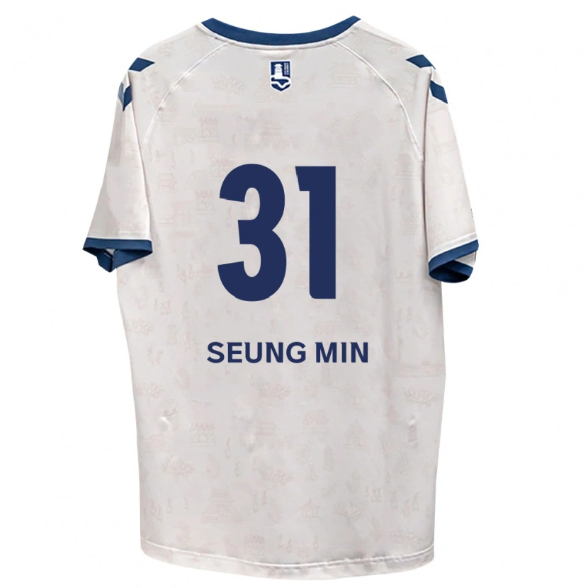 DanxenキッズSeung-Min Baek#31ロイヤルブルー白アウェイシャツ2026/27ジャージーユニフォーム