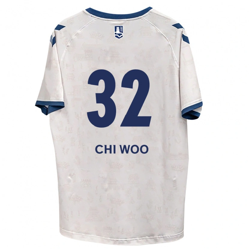 DanxenキッズChi-Woo An#32ロイヤルブルー白アウェイシャツ2026/27ジャージーユニフォーム