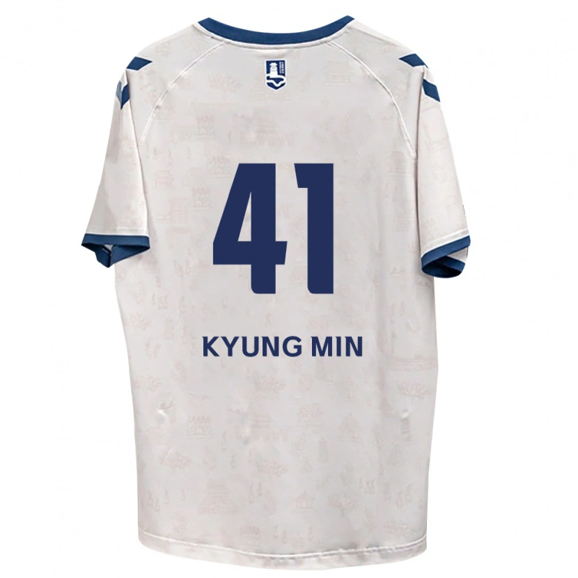 DanxenキッズKyung-Min Lee#41ロイヤルブルー白アウェイシャツ2026/27ジャージーユニフォーム