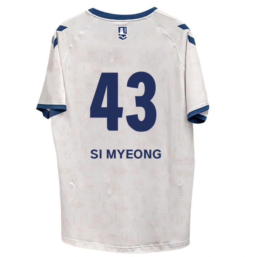 DanxenキッズSi-Myeong Lee#43ロイヤルブルー白アウェイシャツ2026/27ジャージーユニフォーム