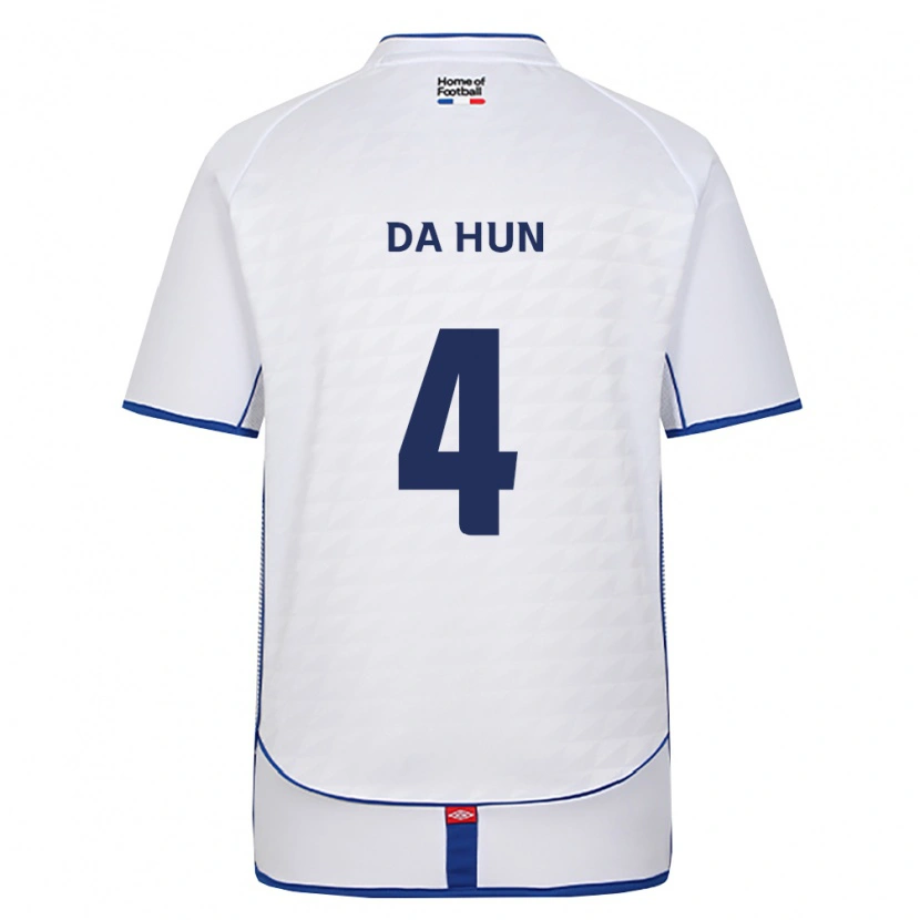 DanxenキッズDa-Hun Choi#4黒白赤アウェイシャツ2026/27ジャージーユニフォーム