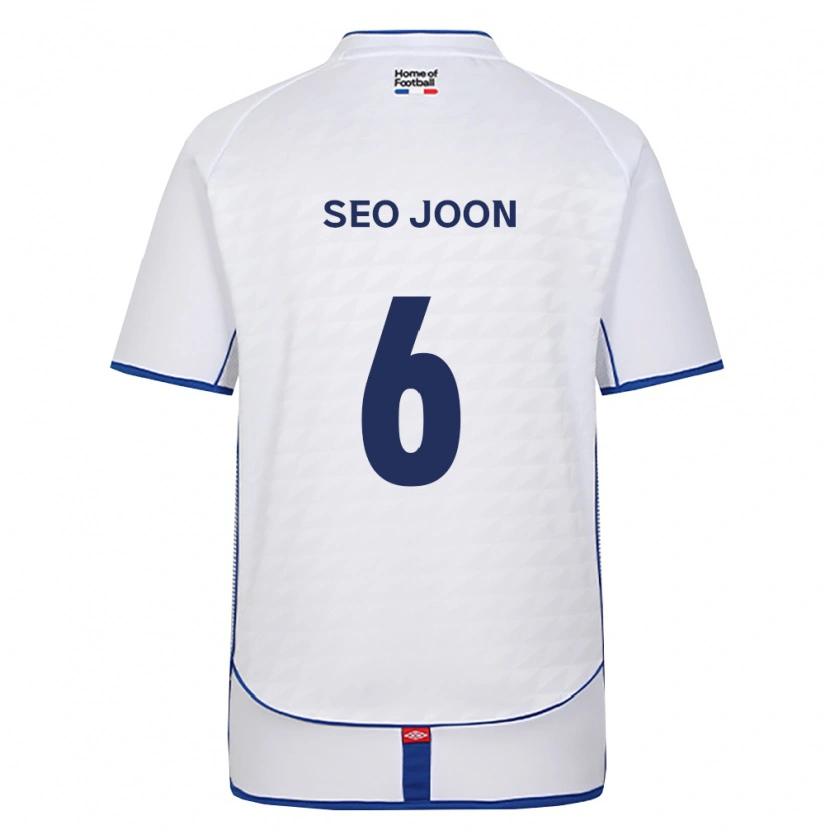 DanxenキッズSeo-Joon Bae#6黒白赤アウェイシャツ2026/27ジャージーユニフォーム