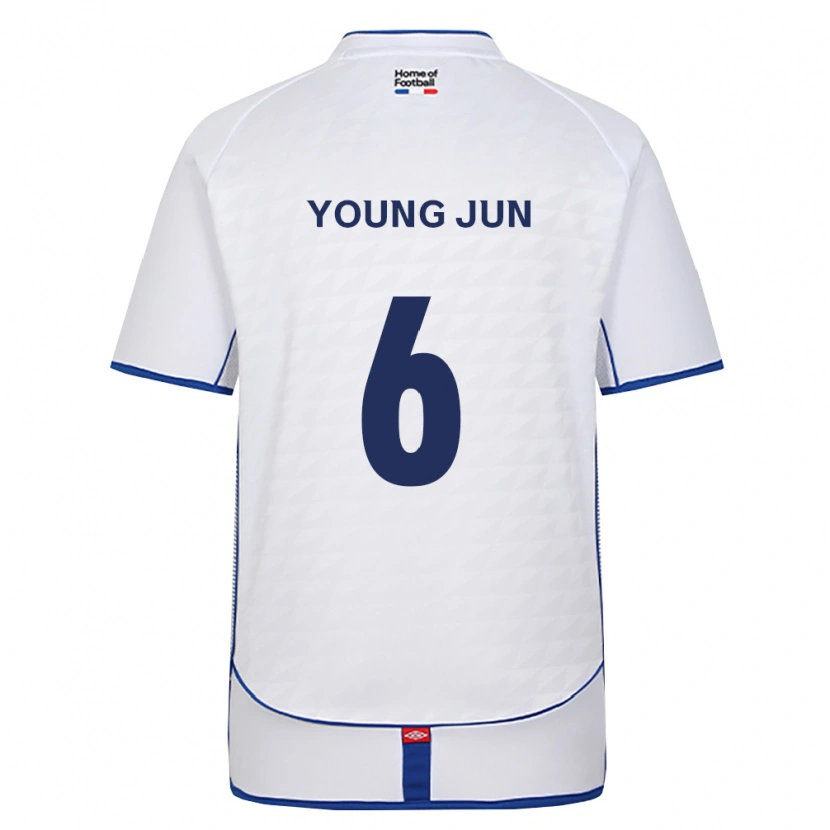 DanxenキッズYoung-Jun Choi#6黒白赤アウェイシャツ2026/27ジャージーユニフォーム