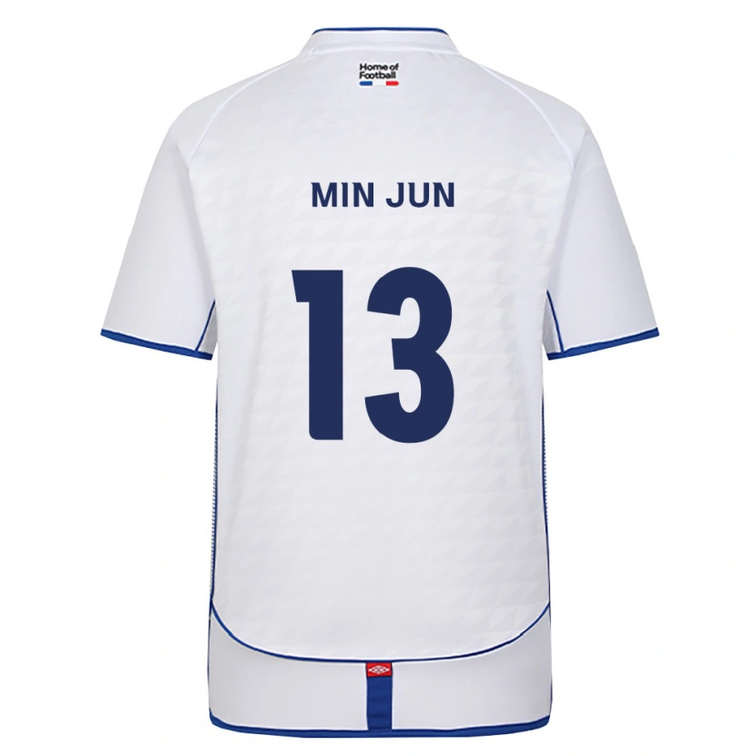 DanxenキッズMin-Jun Yeo#13黒白赤アウェイシャツ2026/27ジャージーユニフォーム