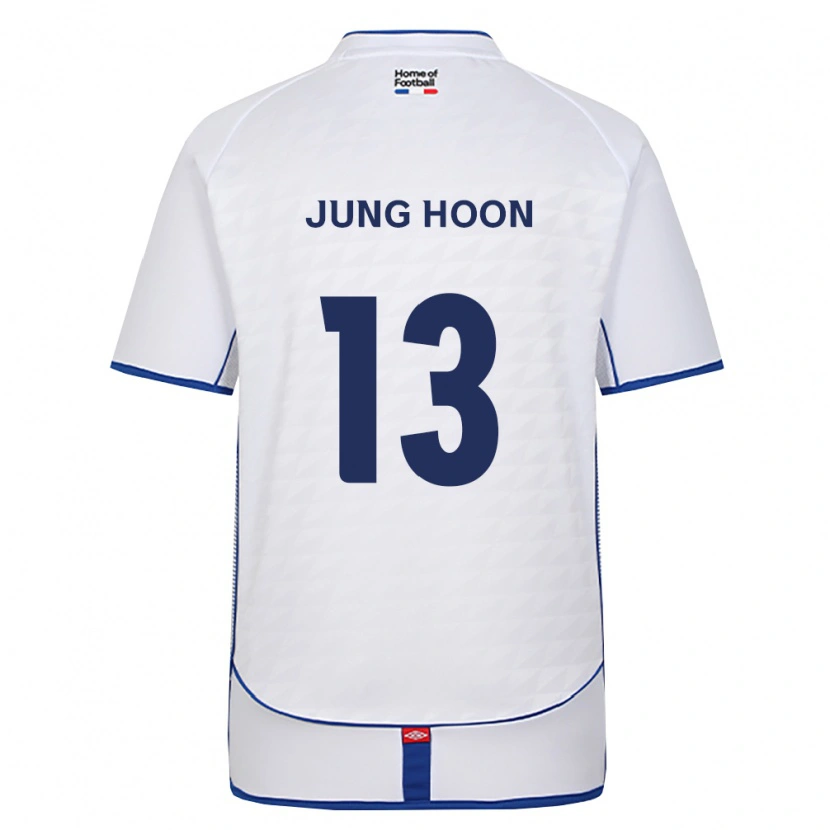 DanxenキッズJung-Hoon Kim#13黒白赤アウェイシャツ2026/27ジャージーユニフォーム