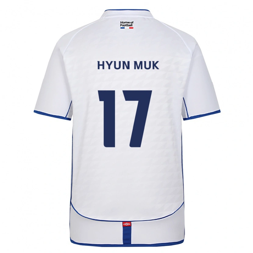 DanxenキッズHyun-Muk Kang#17黒白赤アウェイシャツ2026/27ジャージーユニフォーム