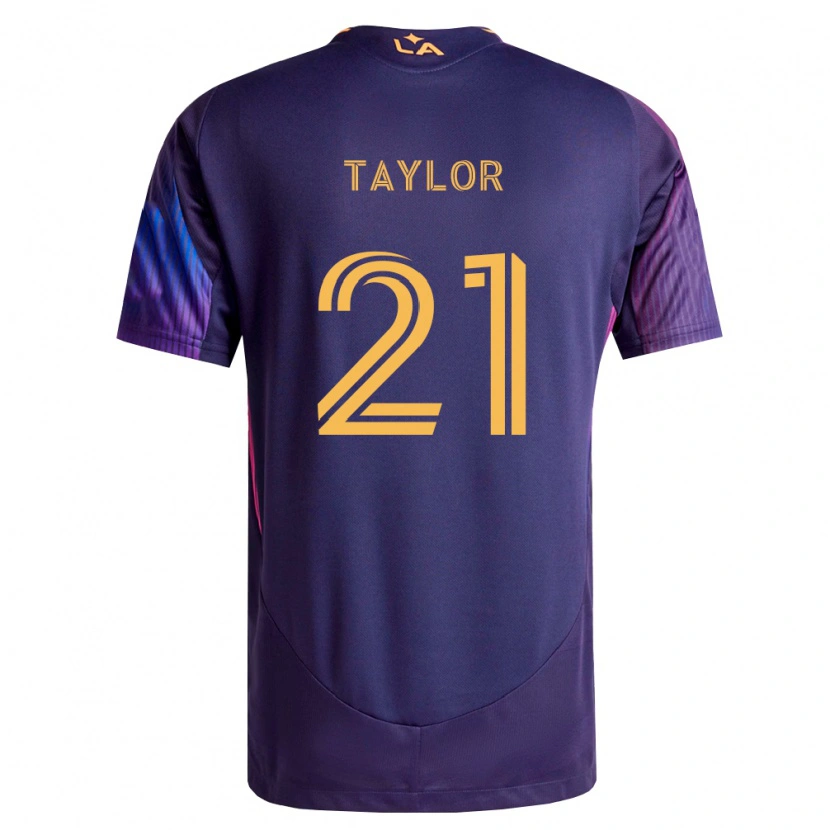 DanxenキッズRobert Taylor#21濃紫黄アウェイシャツ2026/27ジャージーユニフォーム
