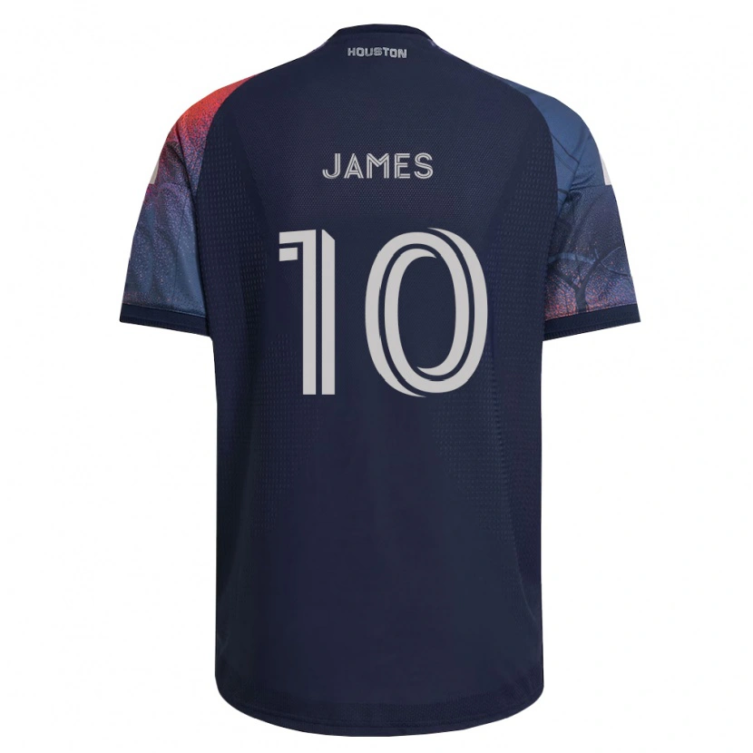 DanxenキッズPeyton James#10濃青白オレンジアウェイシャツ2026/27ジャージーユニフォーム
