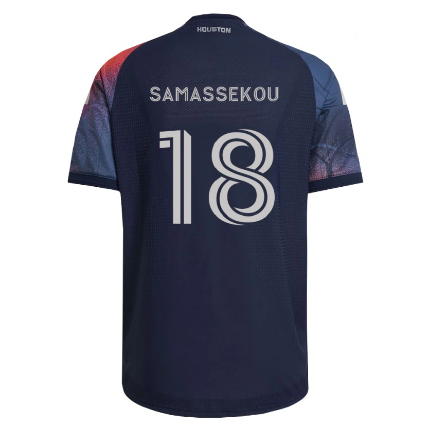 Danxenキッズディアディ・サマッセク#18濃青白オレンジアウェイシャツ2026/27ジャージーユニフォーム