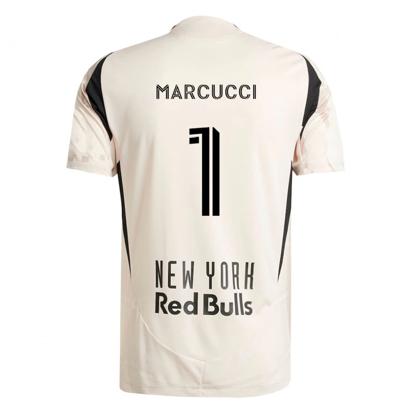 Danxenキッズアンソニー・マルクッチ#1オフホワイト赤黒アウェイシャツ2026/27ジャージーユニフォーム