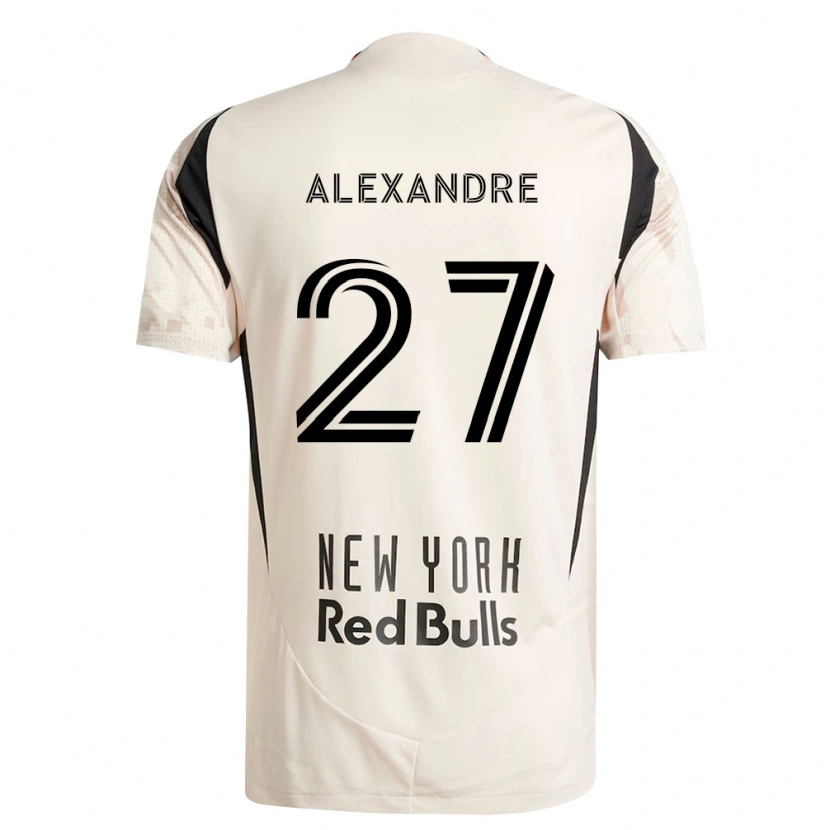 Danxenキッズデビッド・アレクサンダー#27オフホワイト赤黒アウェイシャツ2026/27ジャージーユニフォーム
