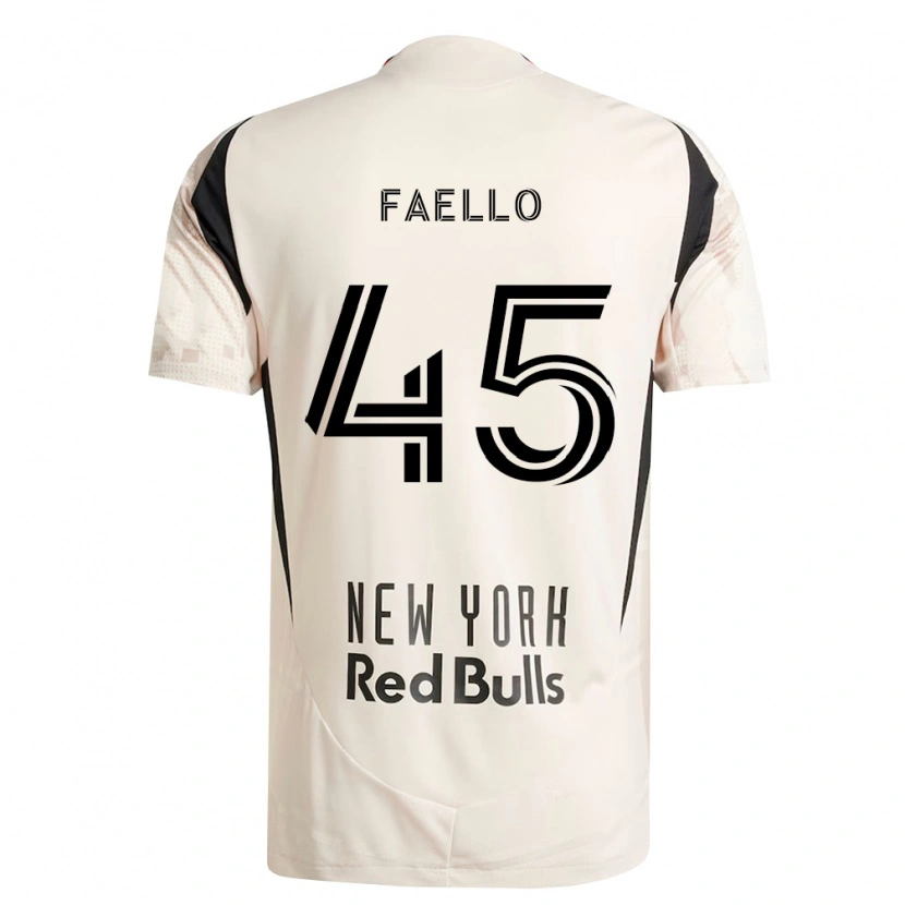 DanxenキッズConnor Faello#45オフホワイト赤黒アウェイシャツ2026/27ジャージーユニフォーム