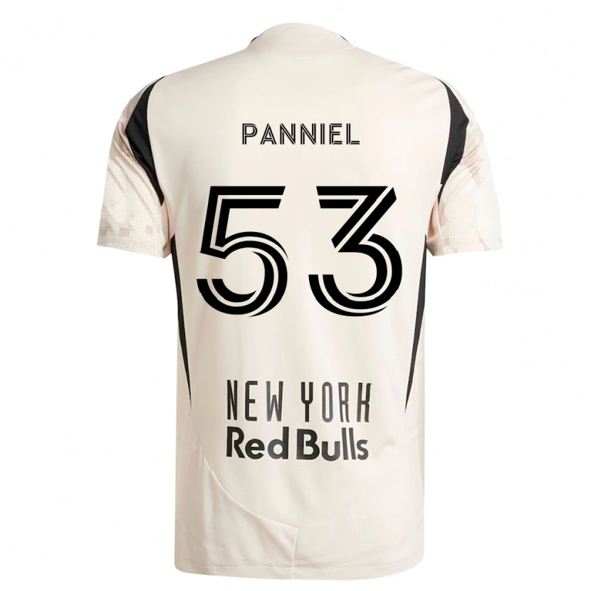 DanxenキッズTroi Panniel#53オフホワイト赤黒アウェイシャツ2026/27ジャージーユニフォーム