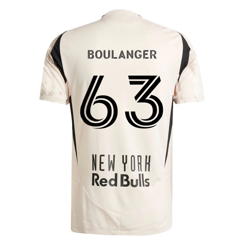 DanxenキッズBrady Boulanger#63オフホワイト赤黒アウェイシャツ2026/27ジャージーユニフォーム