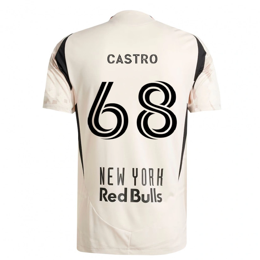 DanxenキッズBradley Castro#68オフホワイト赤黒アウェイシャツ2026/27ジャージーユニフォーム