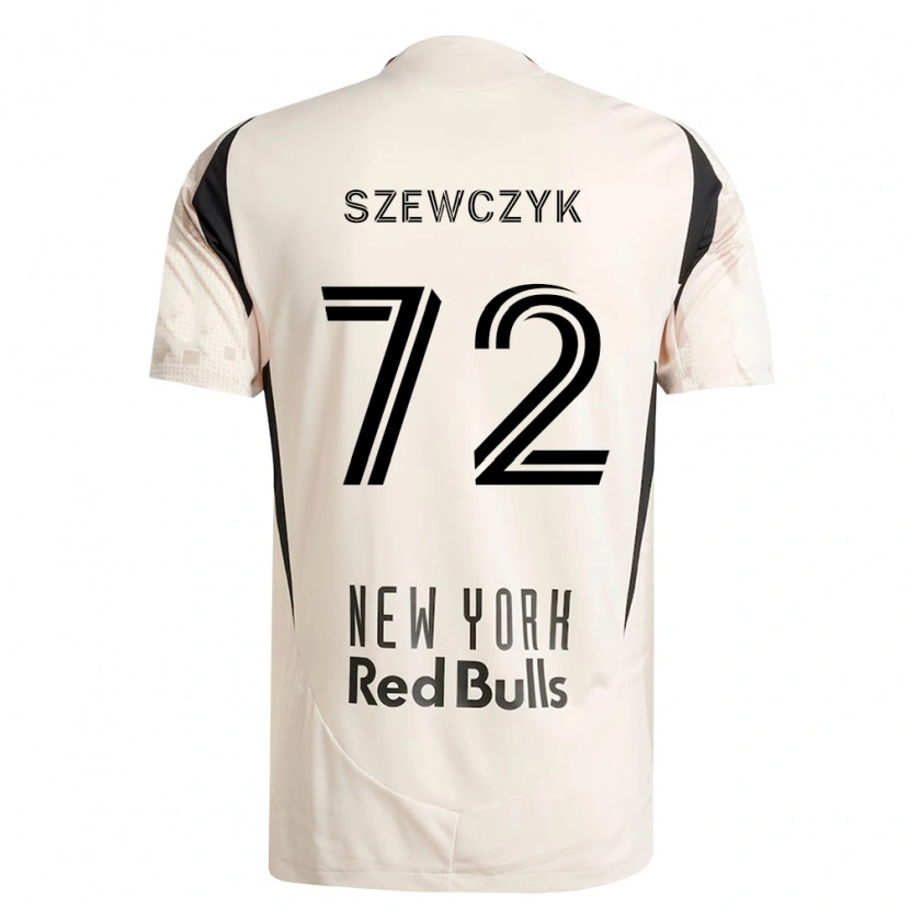 Danxenキッズトビアス・シェブチック#72オフホワイト赤黒アウェイシャツ2026/27ジャージーユニフォーム