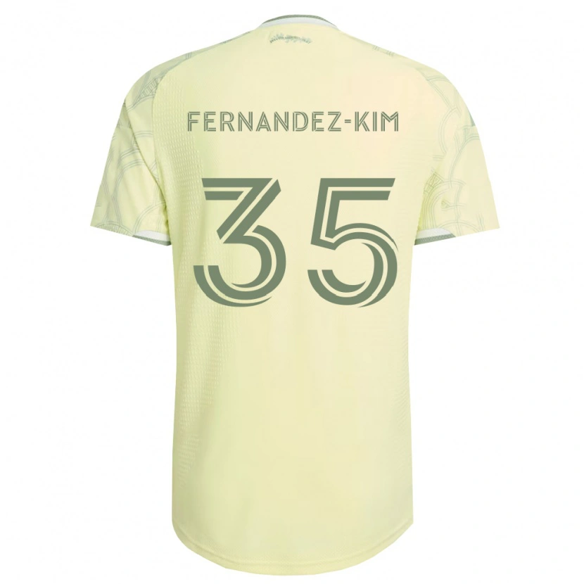 DanxenキッズLucas Fernandez-Kim#35ベージュ白アウェイシャツ2026/27ジャージーユニフォーム