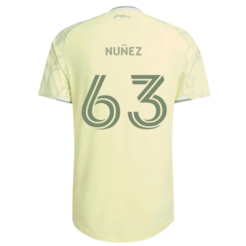 DanxenキッズDaniel Núñez#63ベージュ白アウェイシャツ2026/27ジャージーユニフォーム