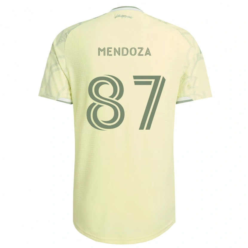 DanxenキッズChristian Mendoza#87ベージュ白アウェイシャツ2026/27ジャージーユニフォーム