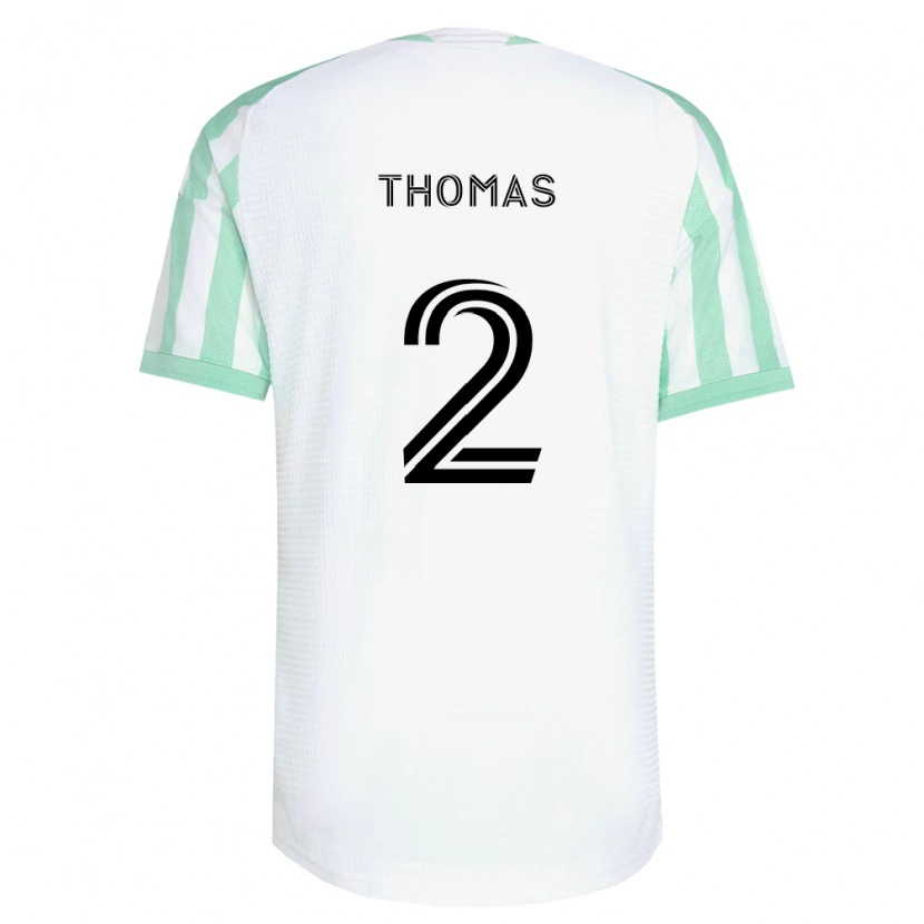 DanxenキッズRiley Thomas#2薄緑黒白アウェイシャツ2026/27ジャージーユニフォーム