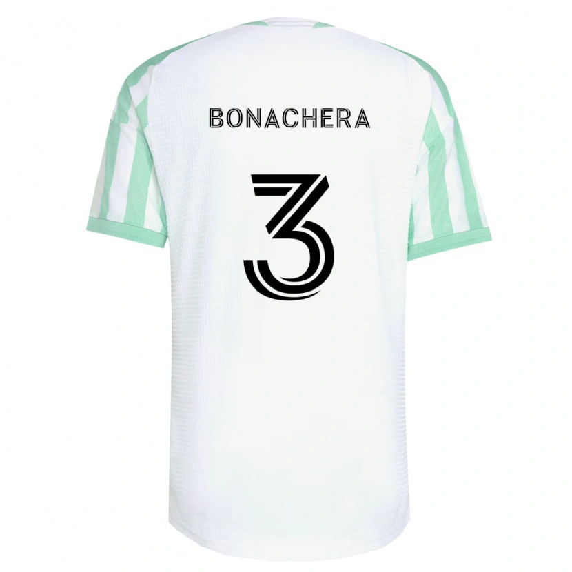 DanxenキッズRubén Bonachera#3薄緑黒白アウェイシャツ2026/27ジャージーユニフォーム