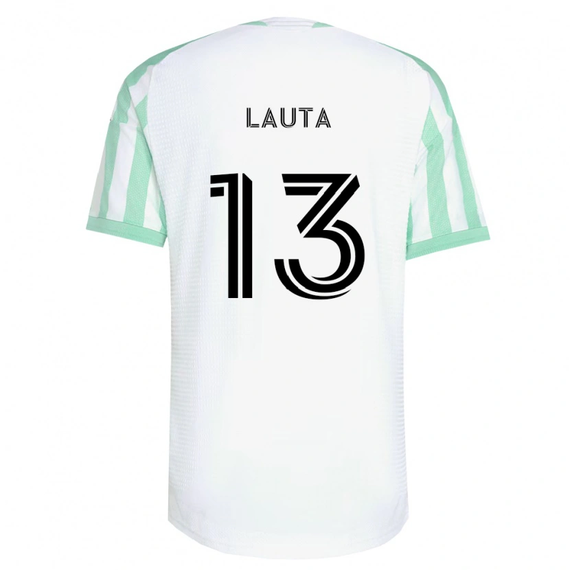 DanxenキッズErik Lauta#13薄緑黒白アウェイシャツ2026/27ジャージーユニフォーム
