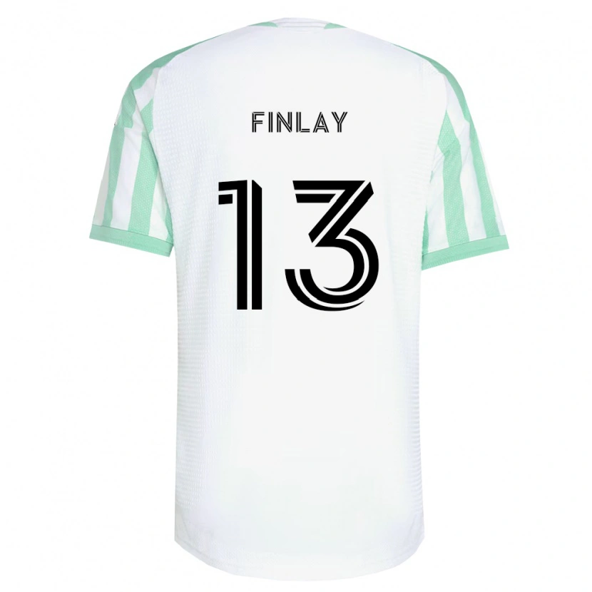 Danxenキッズイーサン・フィンレイ#13薄緑黒白アウェイシャツ2026/27ジャージーユニフォーム