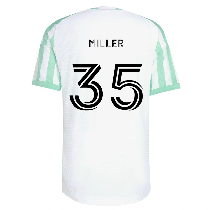 DanxenキッズMason Miller#35薄緑黒白アウェイシャツ2026/27ジャージーユニフォーム