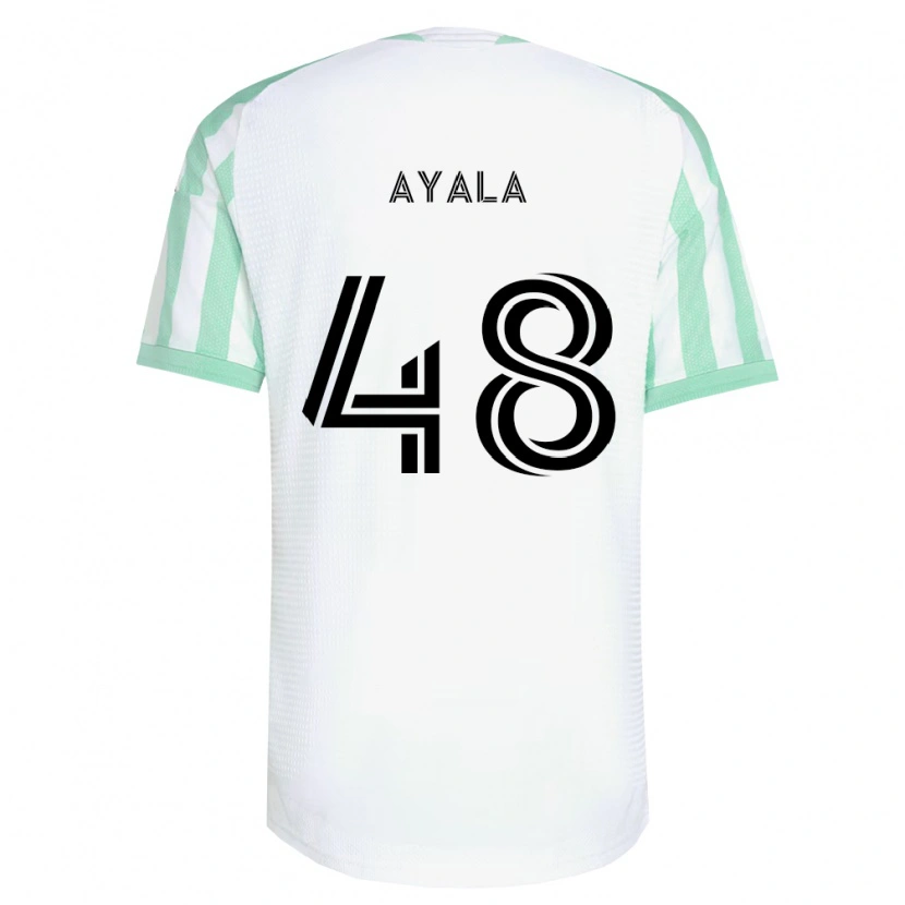 DanxenキッズChristian Ayala#48薄緑黒白アウェイシャツ2026/27ジャージーユニフォーム