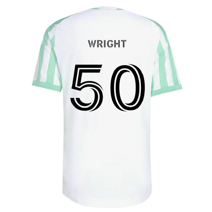 DanxenキッズDaniel Wright#50薄緑黒白アウェイシャツ2026/27ジャージーユニフォーム