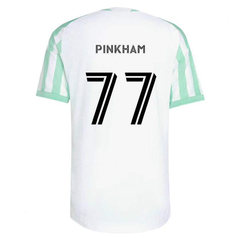 Danxenキッズクリス・ピンカム#77薄緑黒白アウェイシャツ2026/27ジャージーユニフォーム