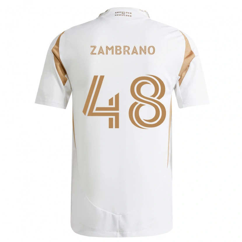 DanxenキッズGavin Zambrano#48白茶アウェイシャツ2026/27ジャージーユニフォーム