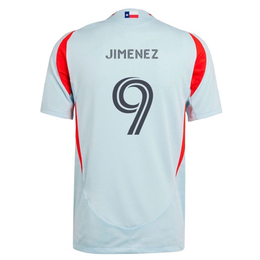 Danxenキッズヘスス・ヒメネス#9ダークグレー白赤アウェイシャツ2026/27ジャージーユニフォーム